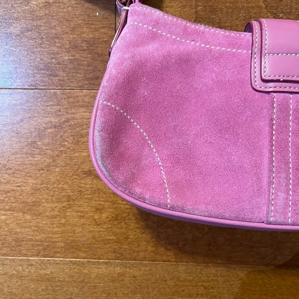 Coach Soho Suede Mini Shoulder Bag style #7558 - Picture 9 of 13